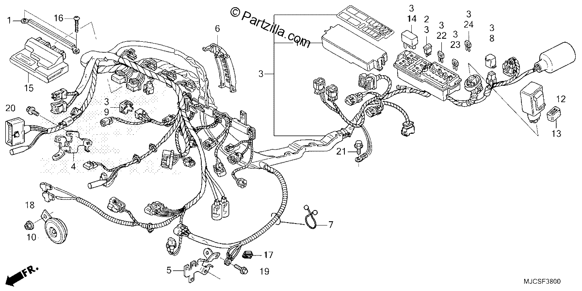 Diagrama de WIRE HARNESS