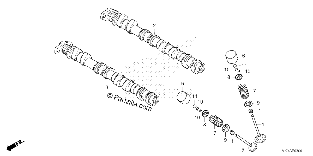 Diagrama de CAMSHAFT VALVE