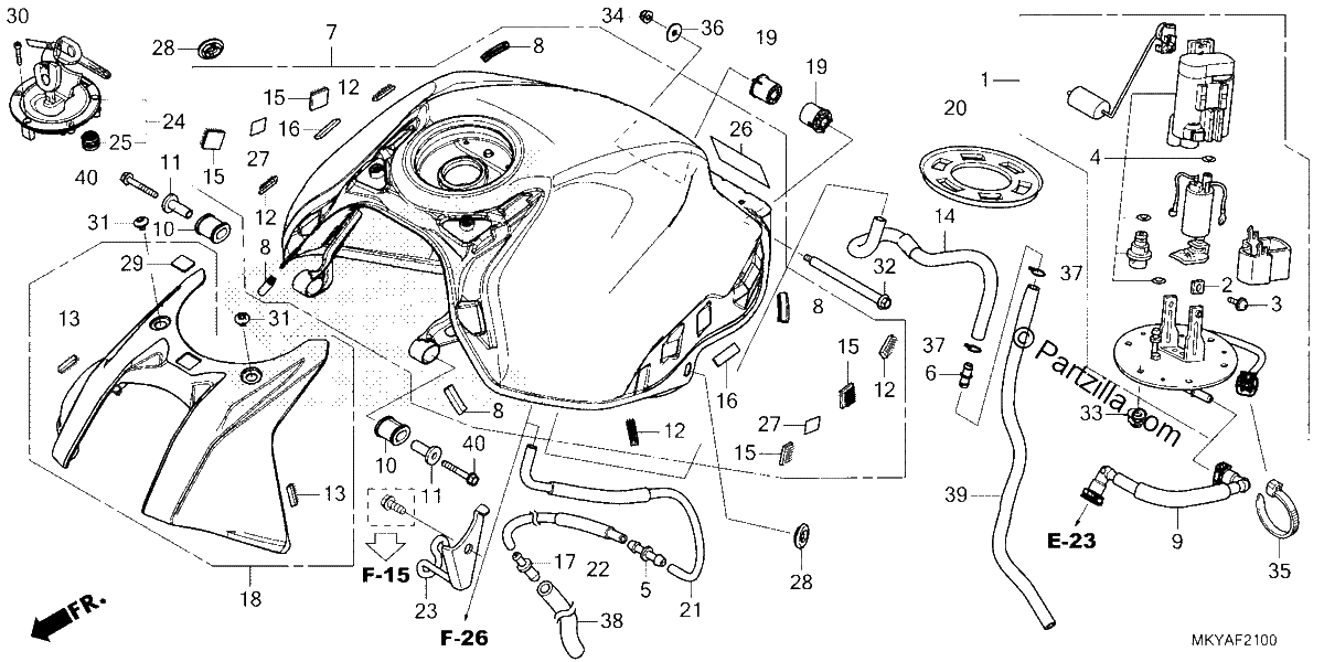 Diagrama de FUEL TANK