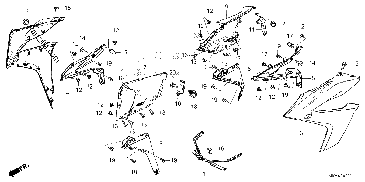 Diagrama de MIDDLE COWL
