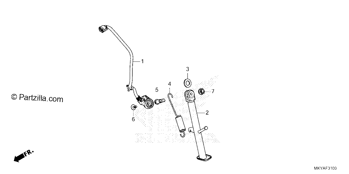 Diagrama de SIDE STAND