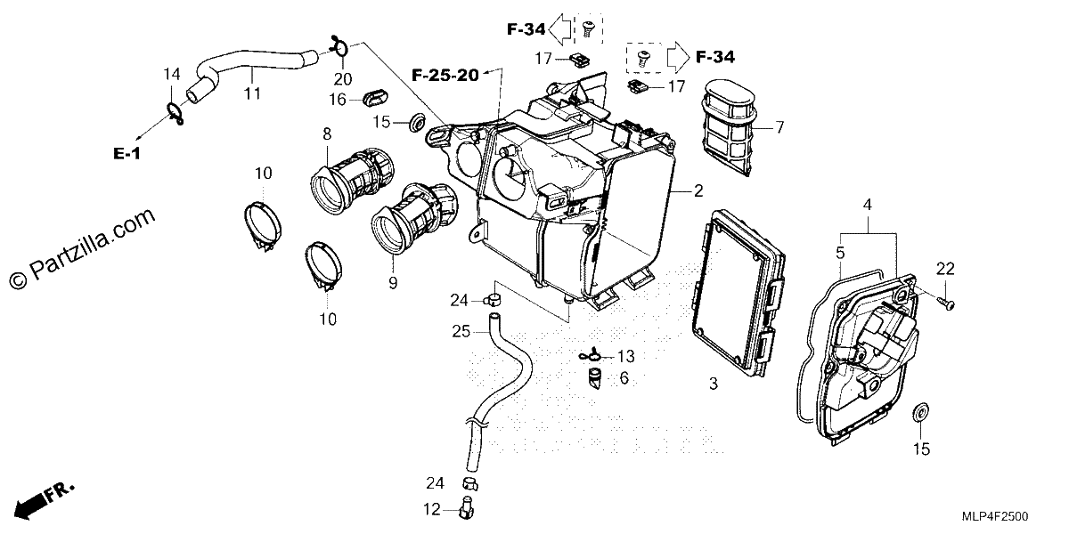 Diagrama de AIR CLEANER