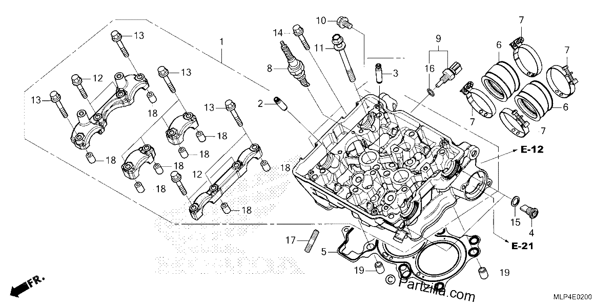 Diagrama de CYLINDER HEAD