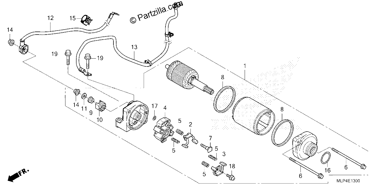 Diagrama de STARTER MOTOR