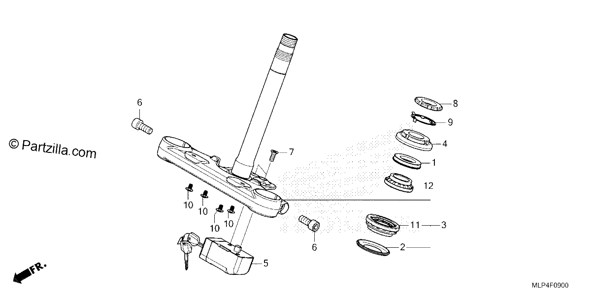 Diagrama de STEERING STEM