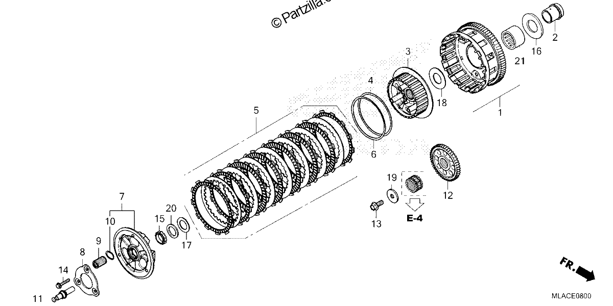 Diagrama de CLUTCH CMX1100A A2