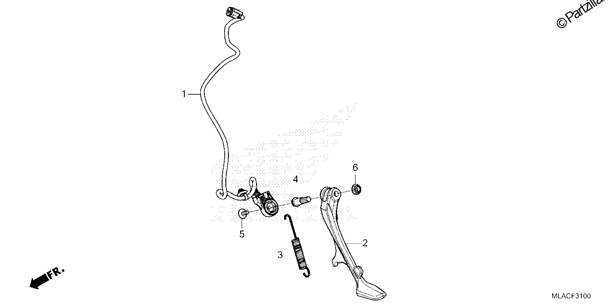 Diagrama de SIDE STAND