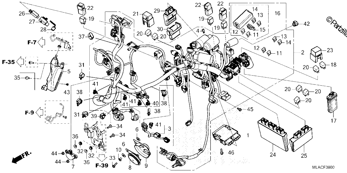 Diagrama de WIRE HARNESS