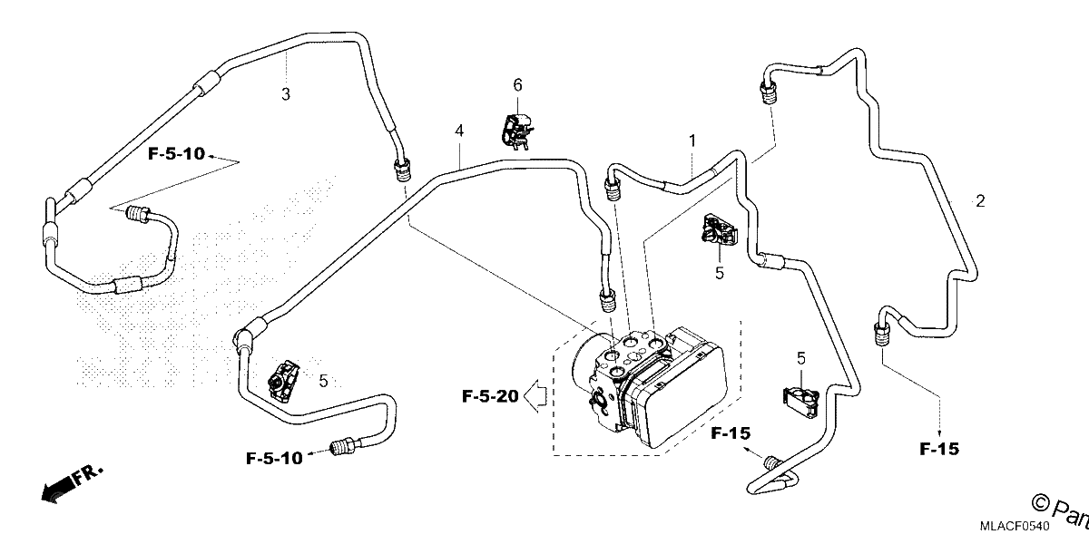 Diagrama de BRAKE PIPE