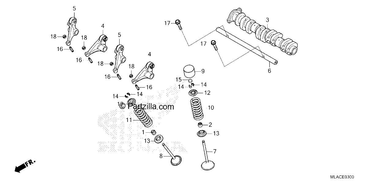 Diagrama de CAMSHAFT VALVE