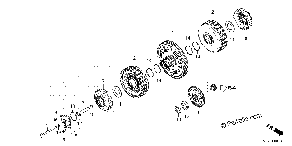 Diagrama de CLUTCH CMX1100D D2 D3