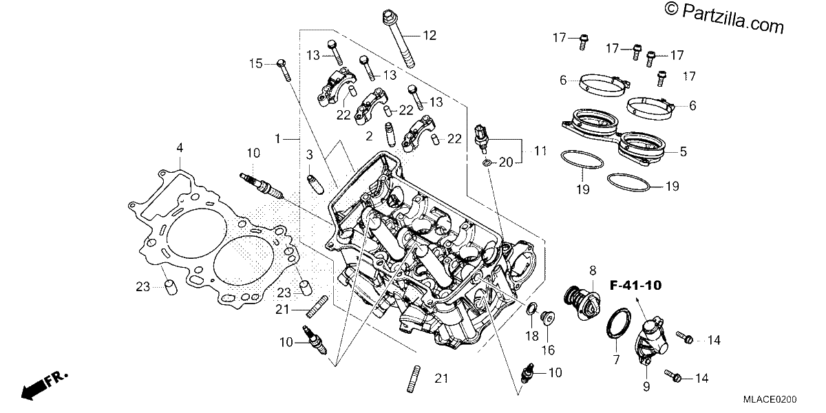 Diagrama de CYLINDER HEAD