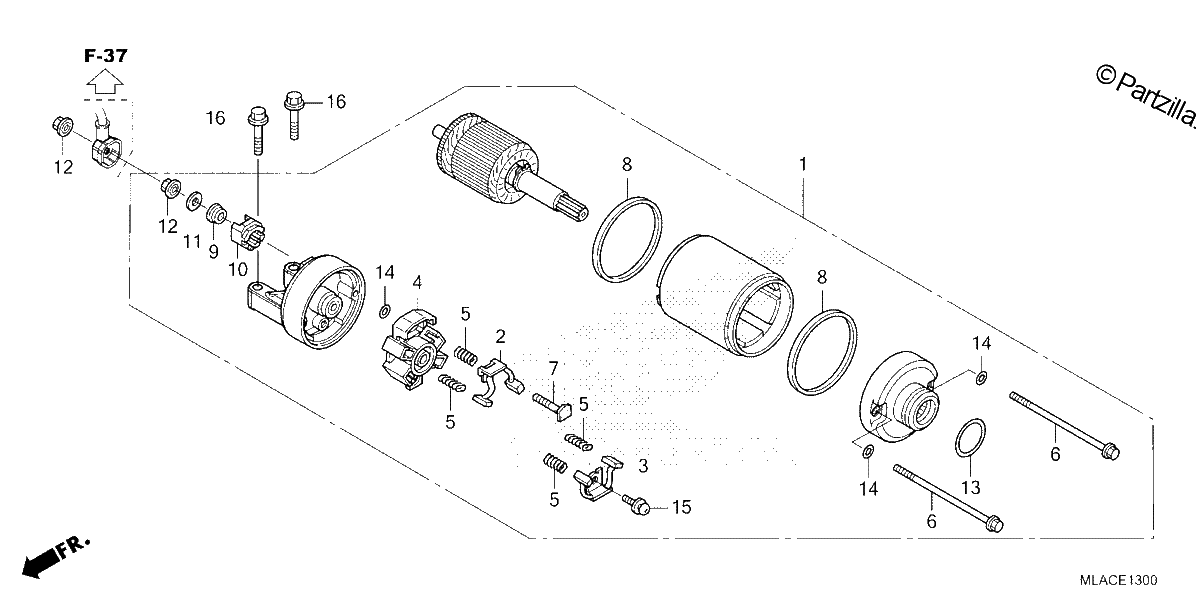 Diagrama de STARTER MOTOR