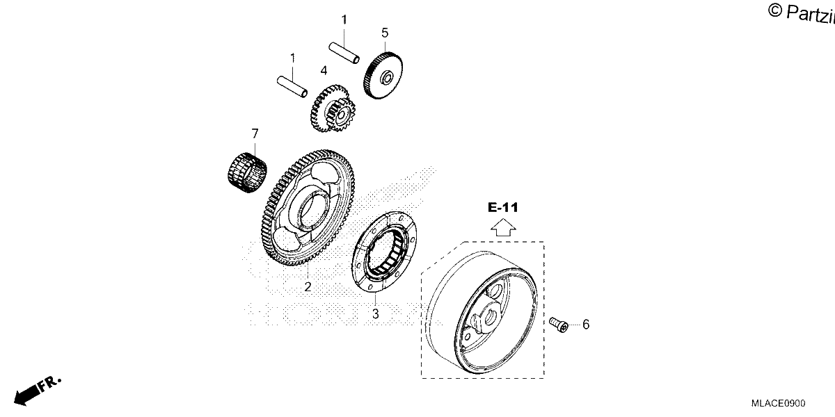 Diagrama de STARTING CLUTCH