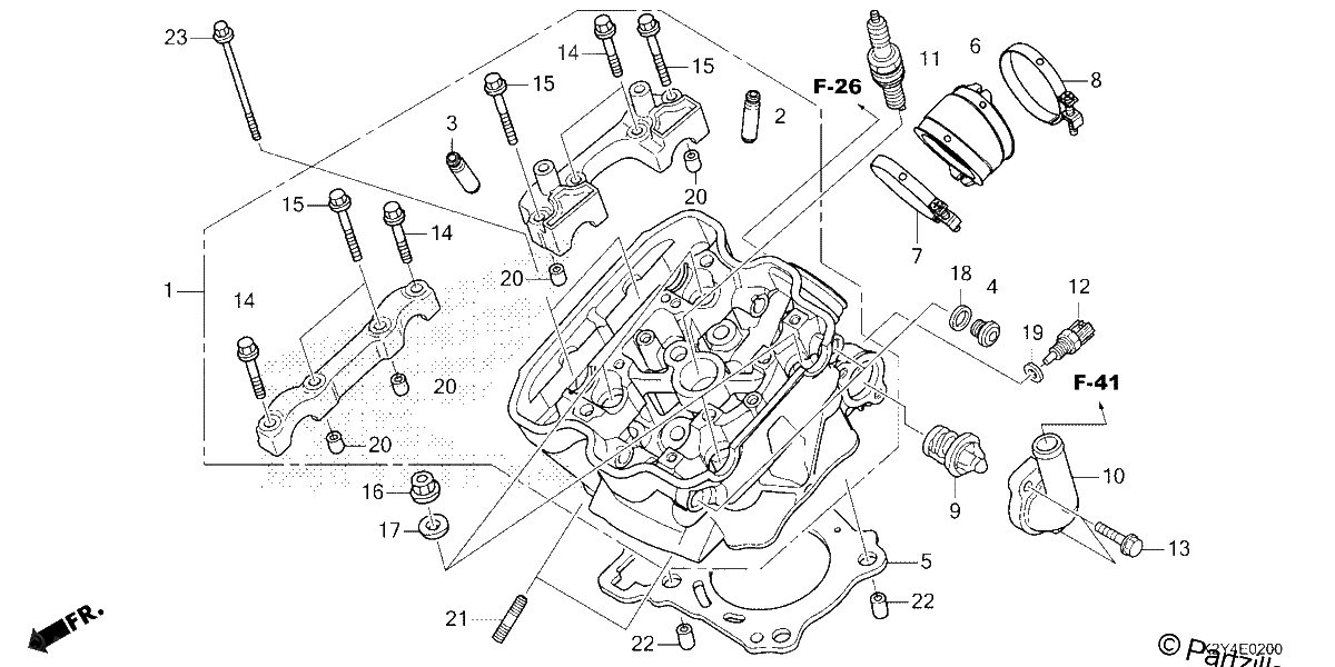 Diagrama de CYLINDER HEAD