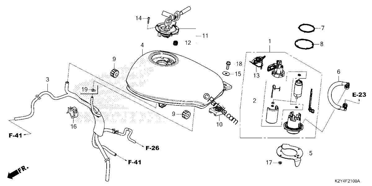 Diagrama de FUEL TANK FUEL PUMP