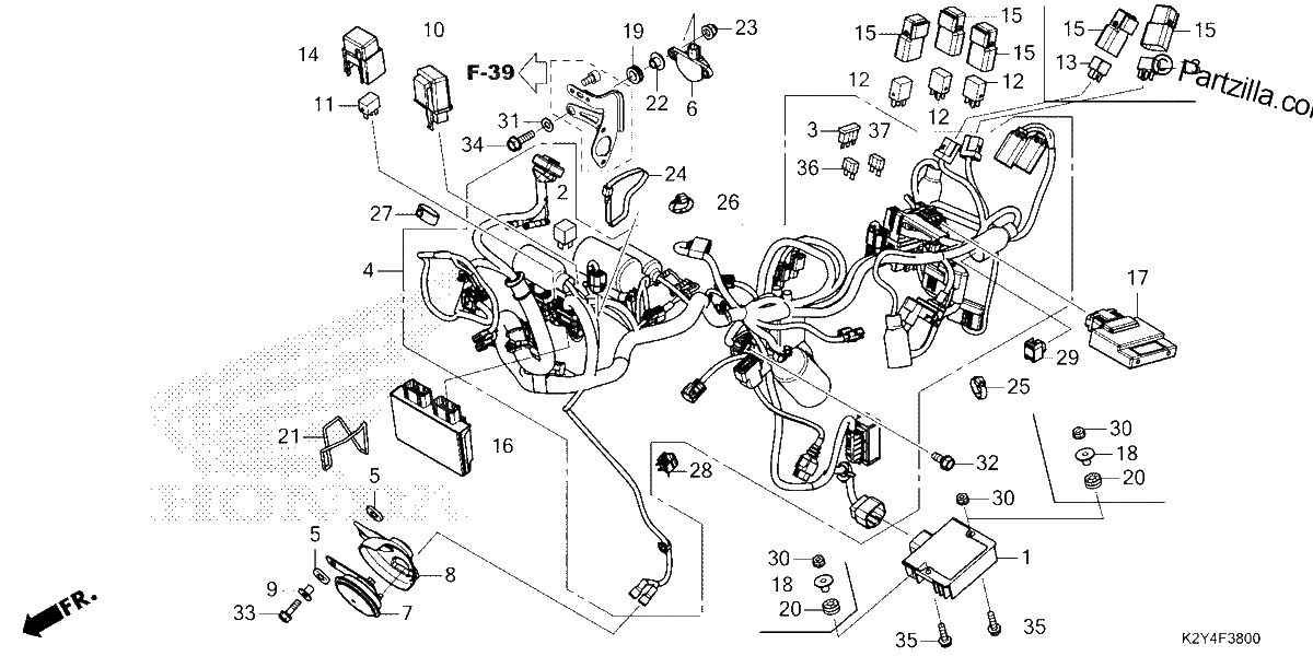 Diagrama de WIRE HARNESS