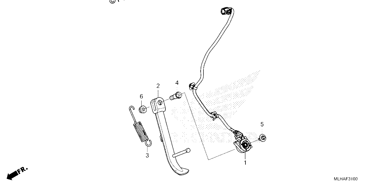 Diagrama de SIDE STAND