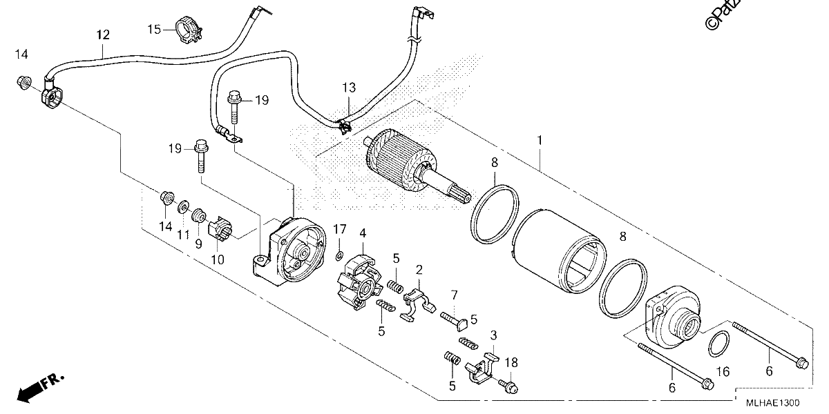 Diagrama de STARTER MOTOR