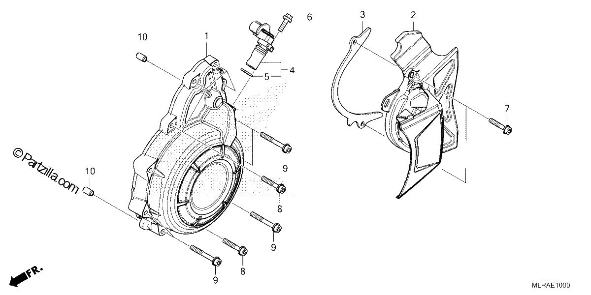 Diagrama de ALTERNATOR COVER