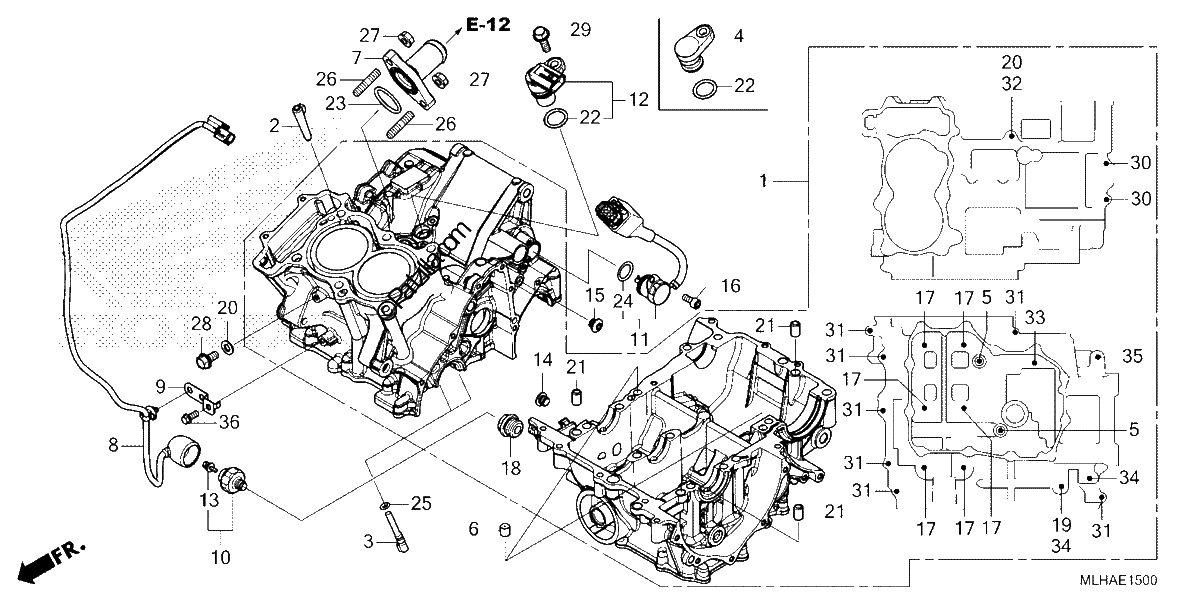 Diagrama de CRANKCASE