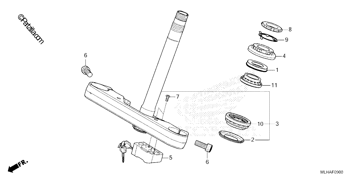 Diagrama de STEERING STEM