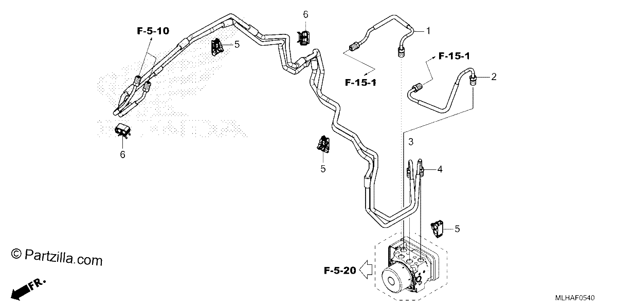 Diagrama de BRAKE PIPE