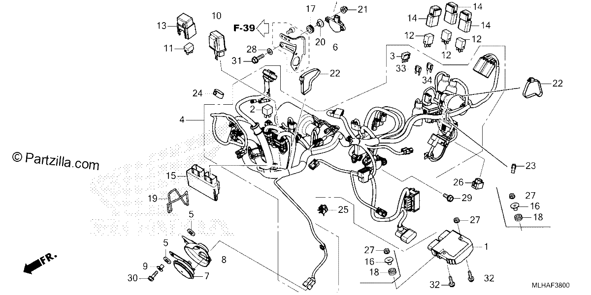 Diagrama de WIRE HARNESS
