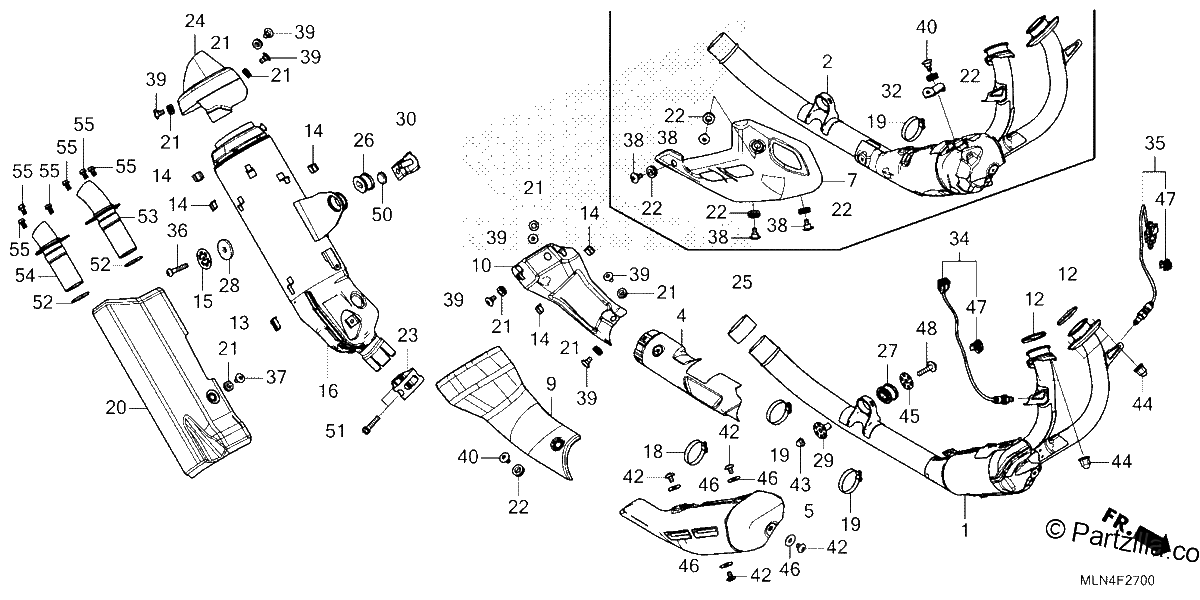 Diagrama de EXHAUST MUFFLER