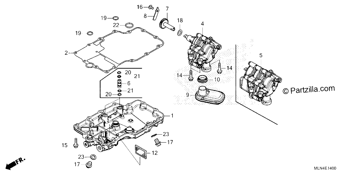 Diagrama de OIL PAN OIL PUMP