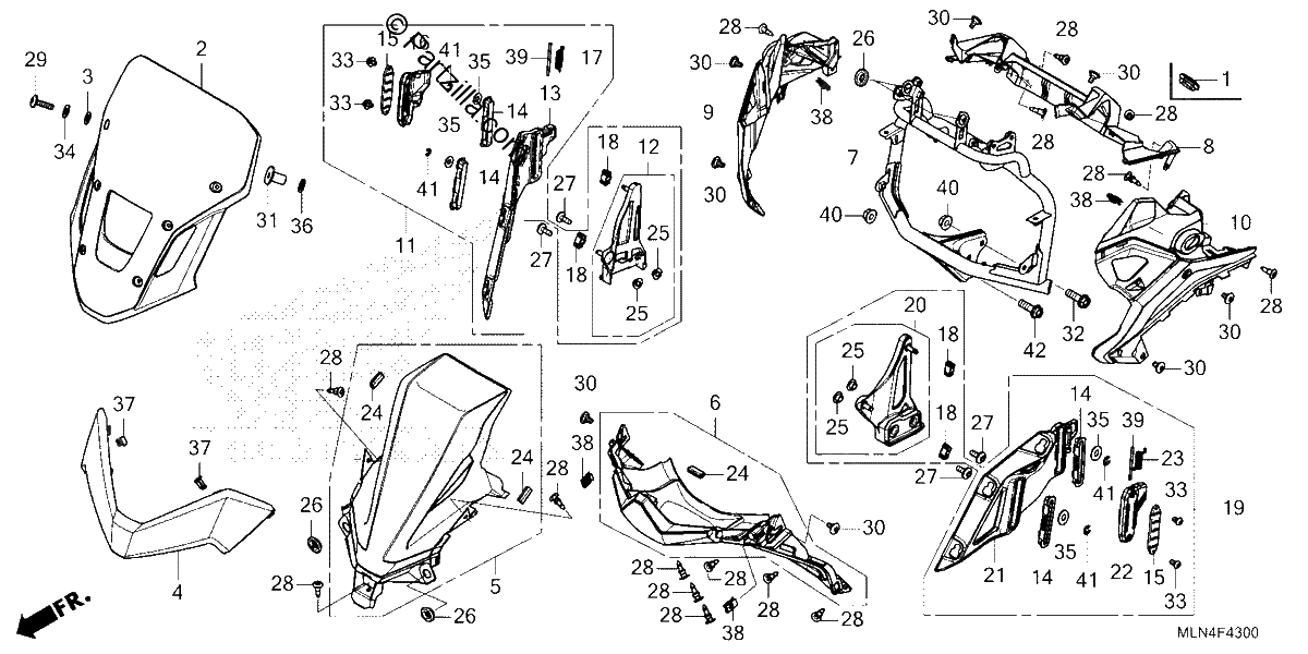 Diagrama de FRONT COVER CRF1100A D