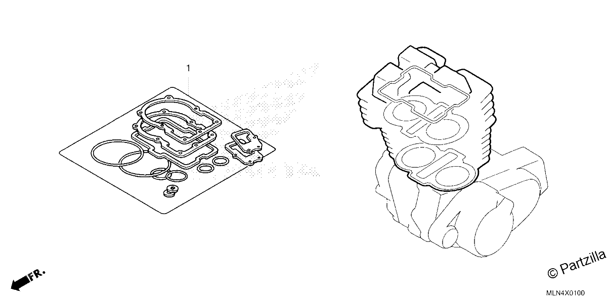 Diagrama de GASKET KIT A