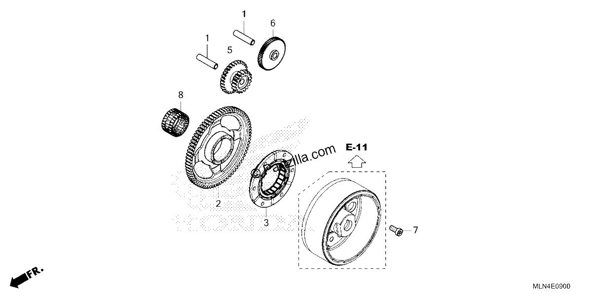 Diagrama de STARTING CLUTCH