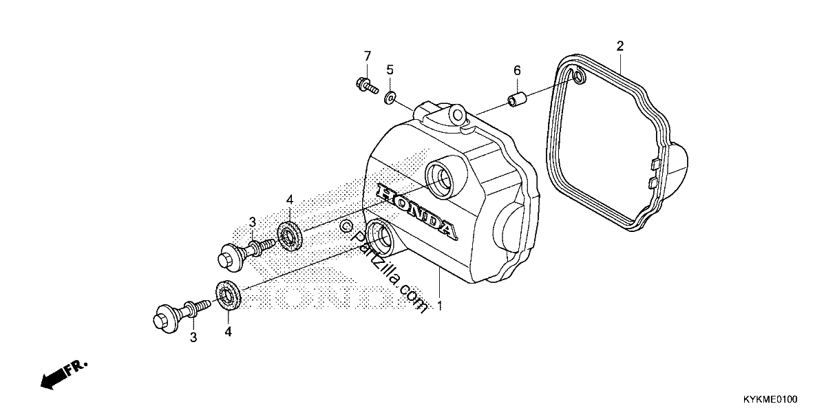 Diagrama de CYLINDER HEAD COVER
