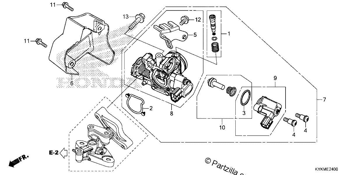 Diagrama de THROTTLE BODY