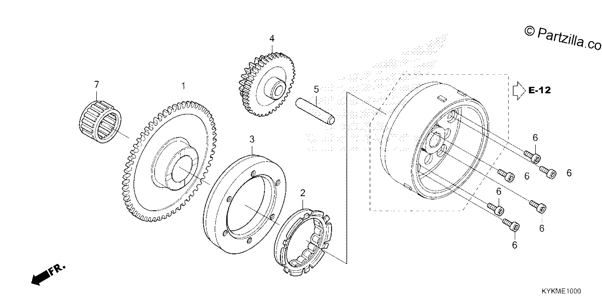 Diagrama de STARTING CLUTCH