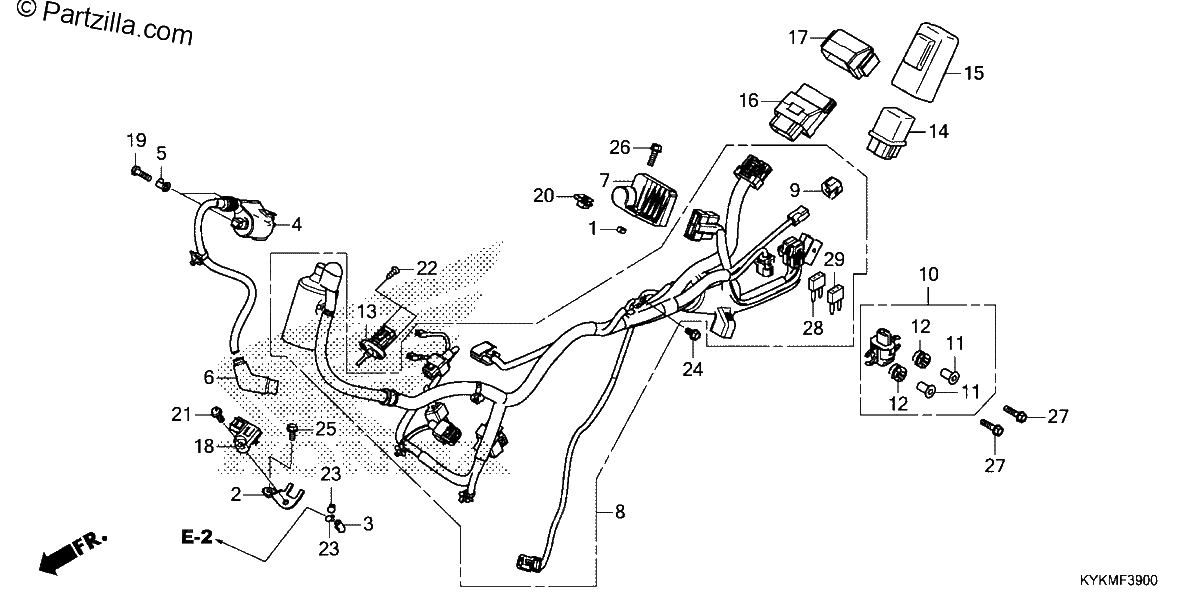 Diagrama de WIRE HARNESS