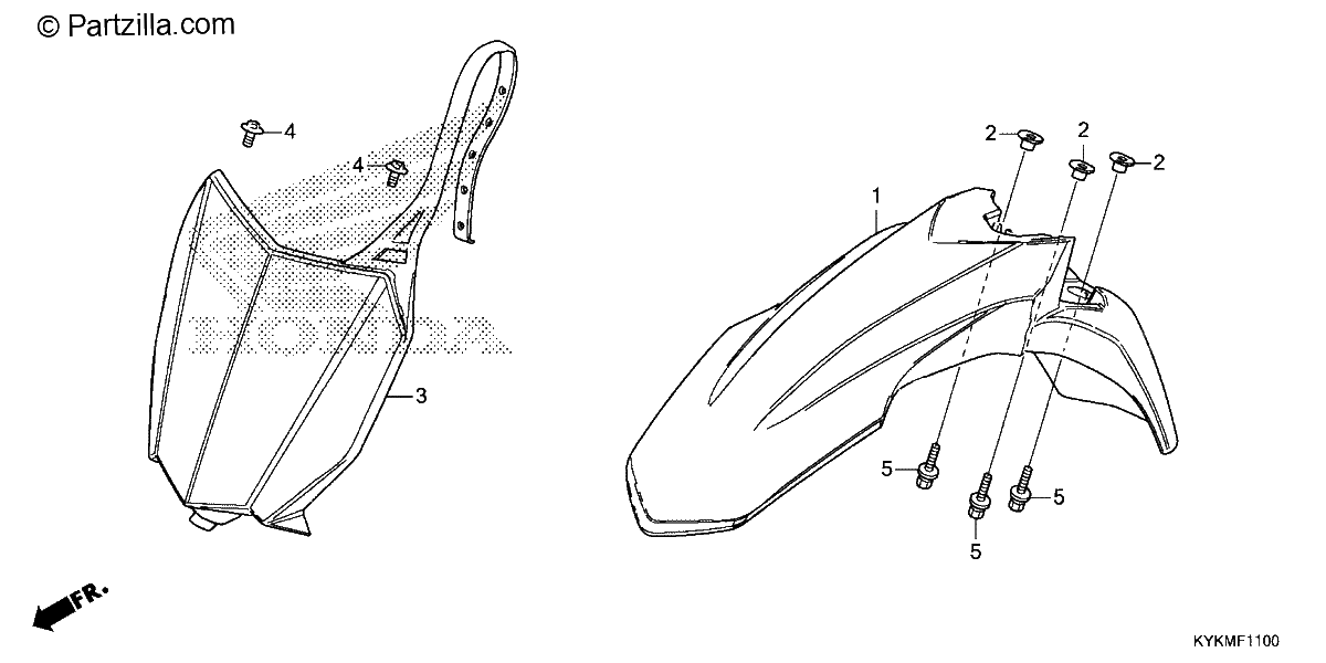 Diagrama de FRONT FENDER