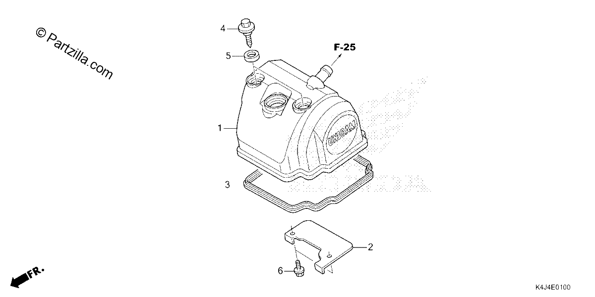 Diagrama de CYLINDER HEAD COVER