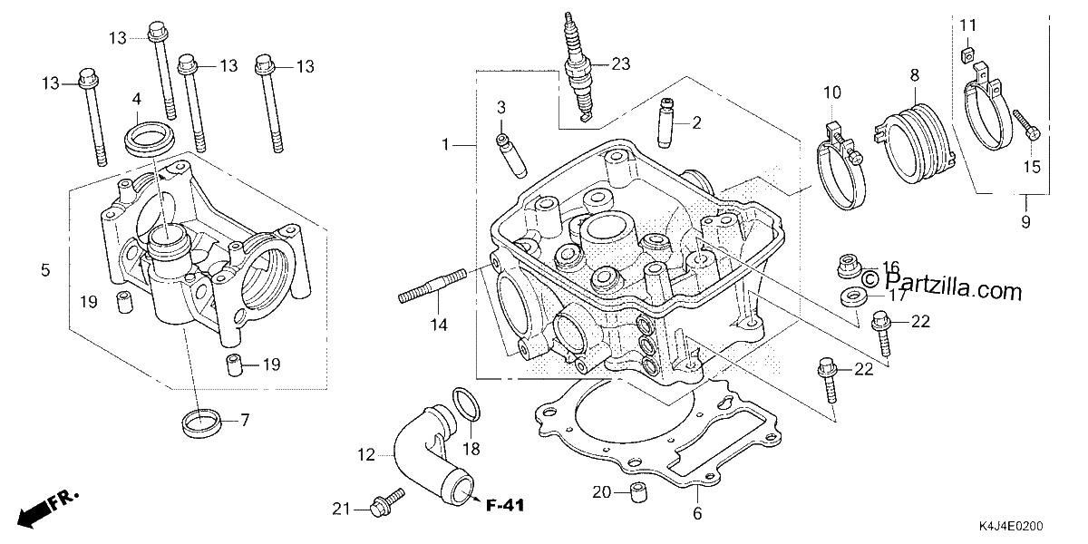 Diagrama de CYLINDER HEAD