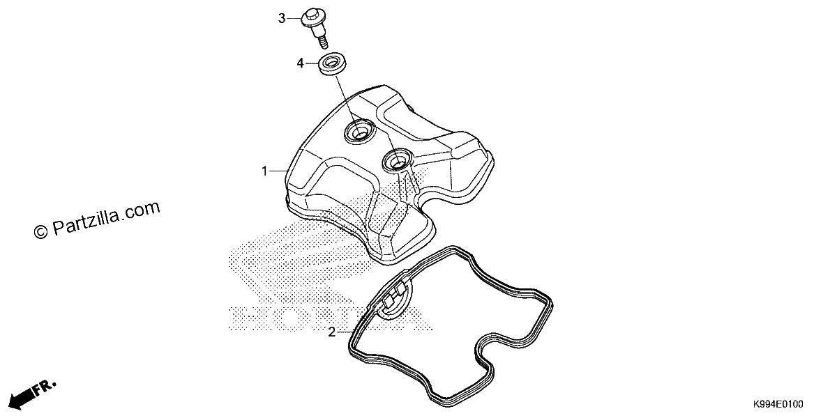 Diagrama de CYLINDER HEAD COVER