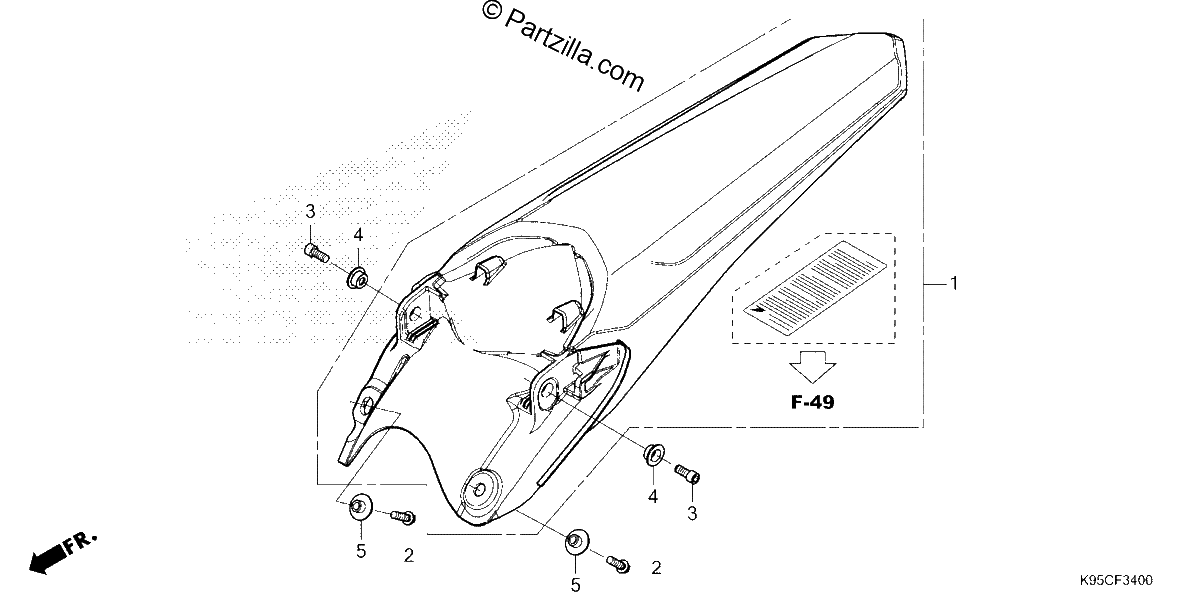 Diagrama de REAR FENDER