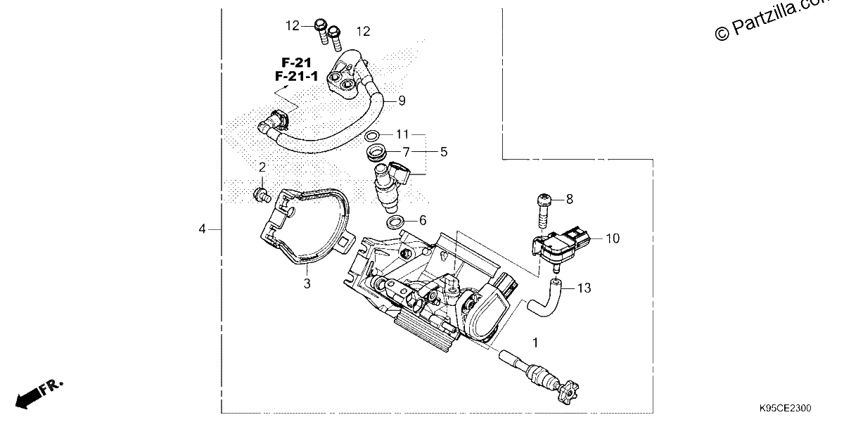 Diagrama de THROTTLE BODY