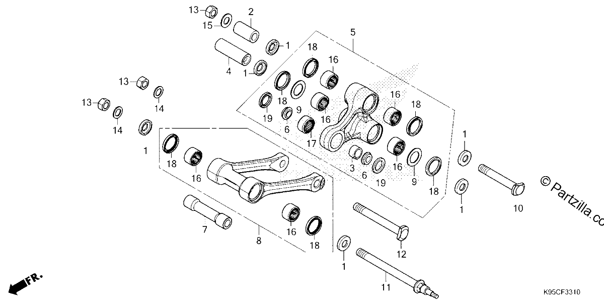Diagrama de CUSHION ARM