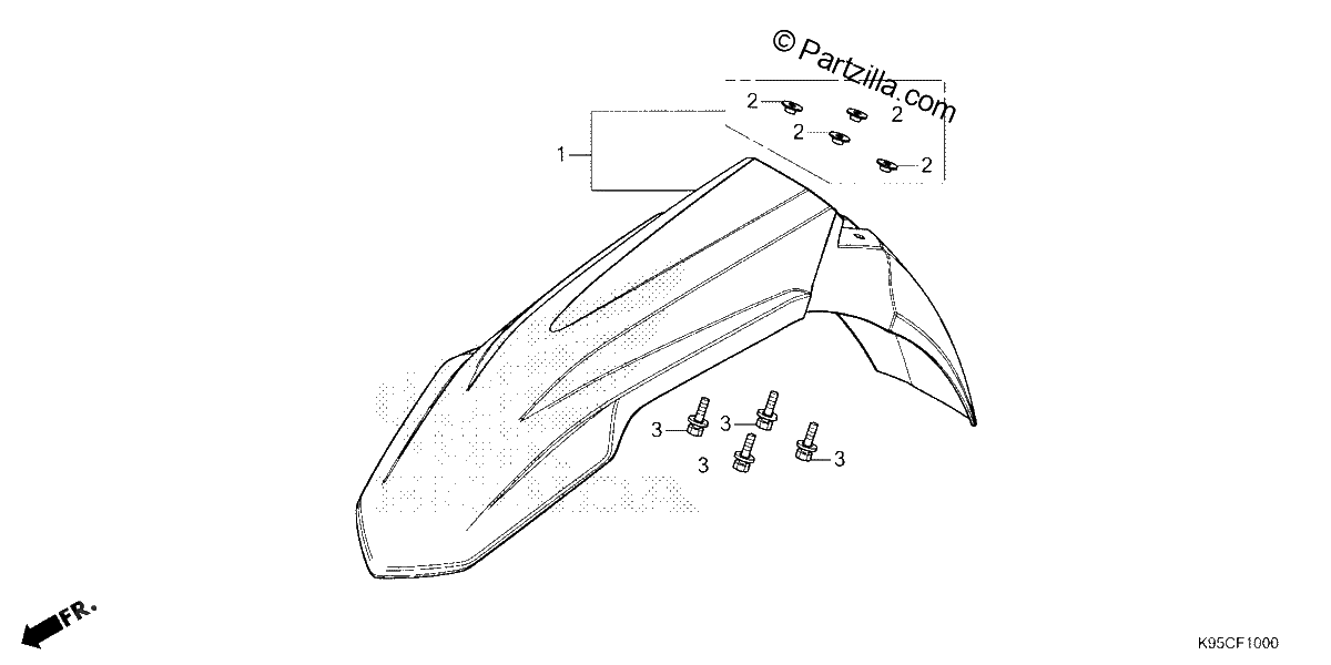 Diagrama de FRONT FENDER