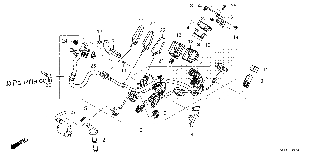 Diagrama de WIRE HARNESS