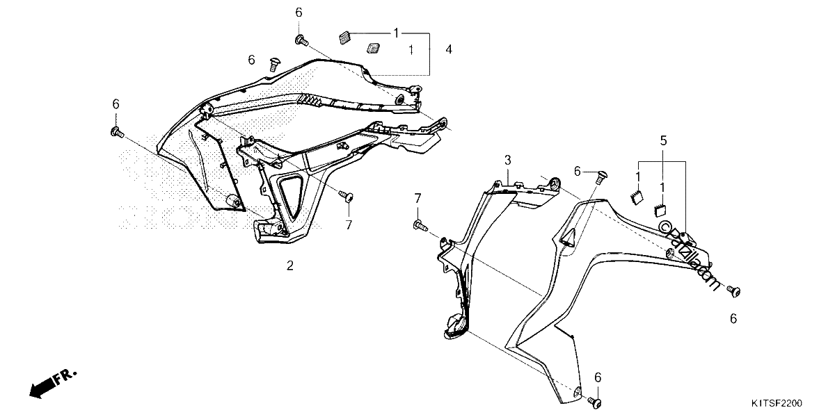 Diagrama de SHROUD CRF300LA LDA