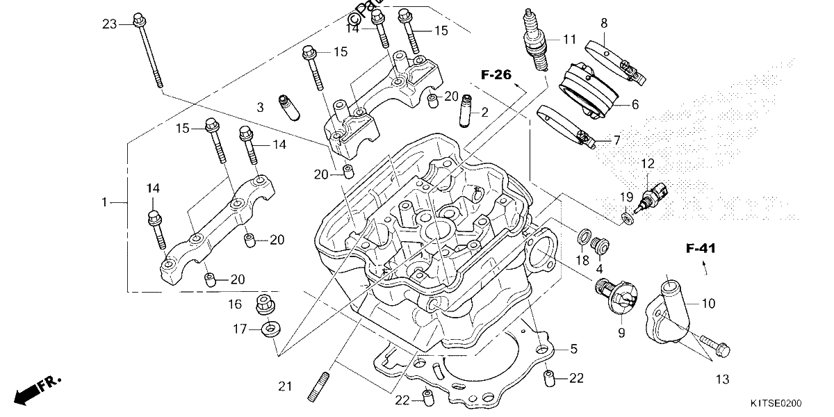 Diagrama de CYLINDER HEAD