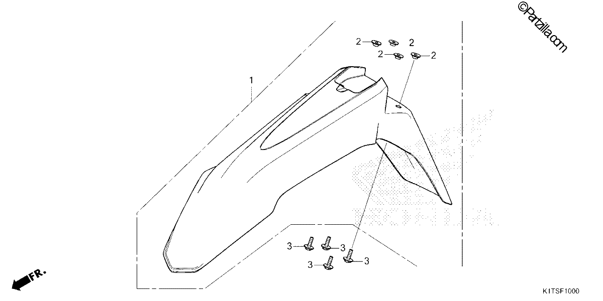 Diagrama de FRONT FENDER