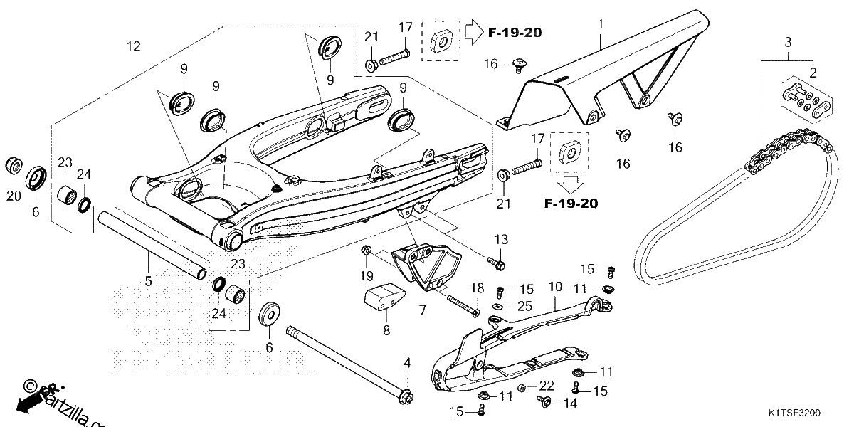 Diagrama de SWINGARM